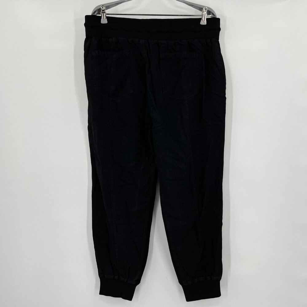 Quince Vintage Wash Tencel Utility Joggers size L Large Women's in Black - Picture 5 of 7